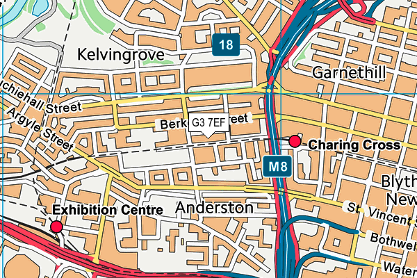 G3 7EF map - OS VectorMap District (Ordnance Survey)