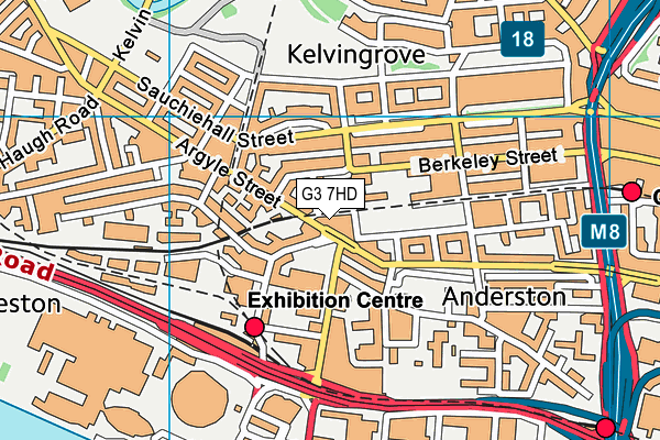 G3 7HD map - OS VectorMap District (Ordnance Survey)