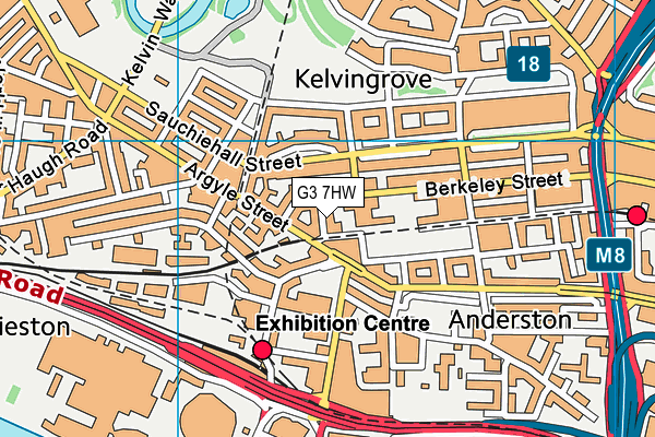 G3 7HW map - OS VectorMap District (Ordnance Survey)