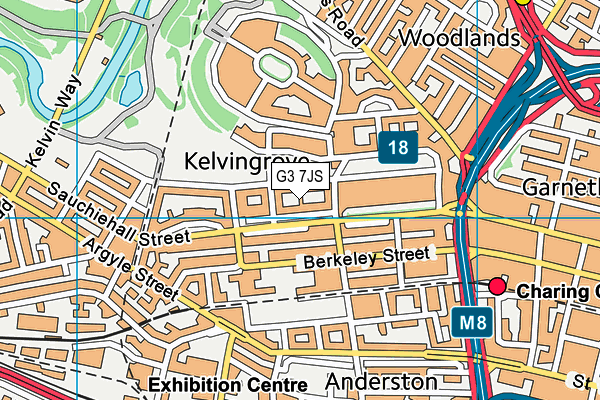 G3 7JS map - OS VectorMap District (Ordnance Survey)