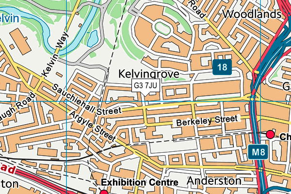G3 7JU map - OS VectorMap District (Ordnance Survey)