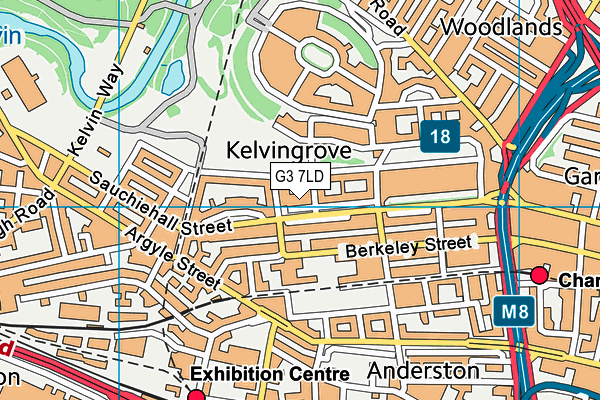G3 7LD map - OS VectorMap District (Ordnance Survey)
