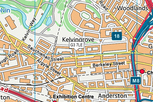 G3 7LE map - OS VectorMap District (Ordnance Survey)