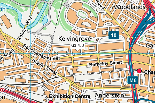 G3 7LU map - OS VectorMap District (Ordnance Survey)