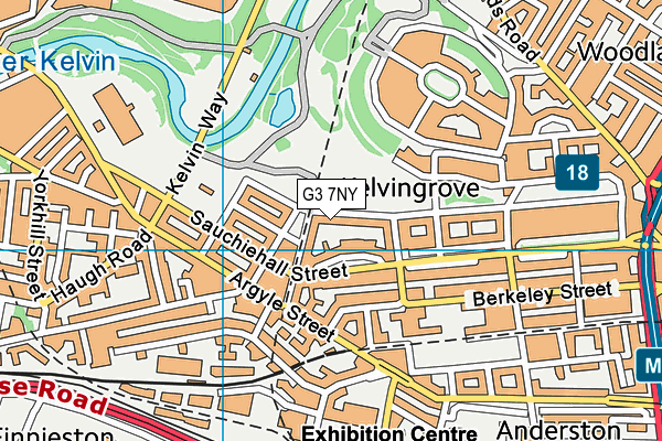 G3 7NY map - OS VectorMap District (Ordnance Survey)