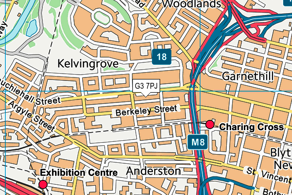 G3 7PJ map - OS VectorMap District (Ordnance Survey)