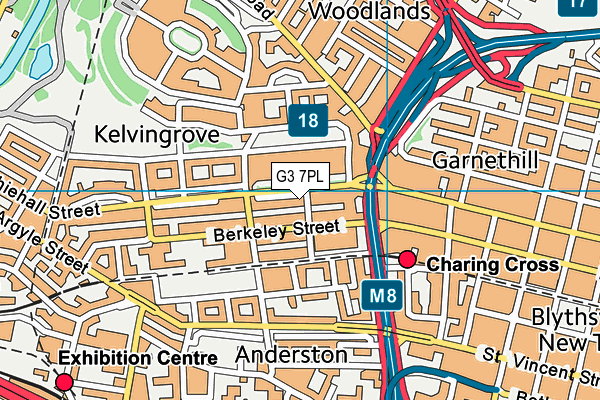 G3 7PL map - OS VectorMap District (Ordnance Survey)