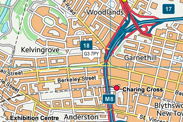 G3 7PY map - OS VectorMap District (Ordnance Survey)