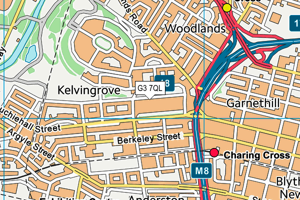 G3 7QL map - OS VectorMap District (Ordnance Survey)