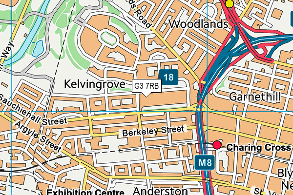 G3 7RB map - OS VectorMap District (Ordnance Survey)