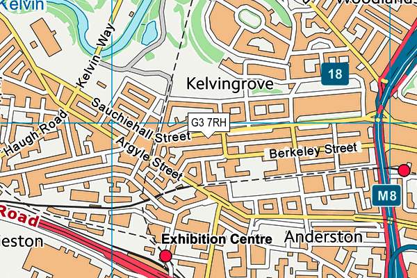 G3 7RH map - OS VectorMap District (Ordnance Survey)