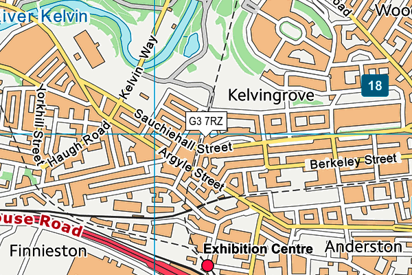 G3 7RZ map - OS VectorMap District (Ordnance Survey)