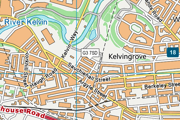 G3 7SD map - OS VectorMap District (Ordnance Survey)