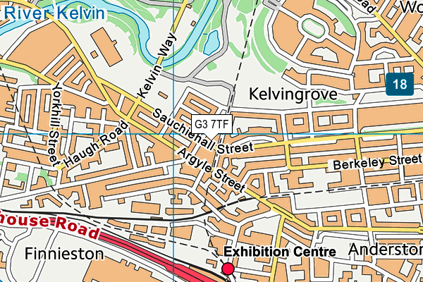 G3 7TF map - OS VectorMap District (Ordnance Survey)