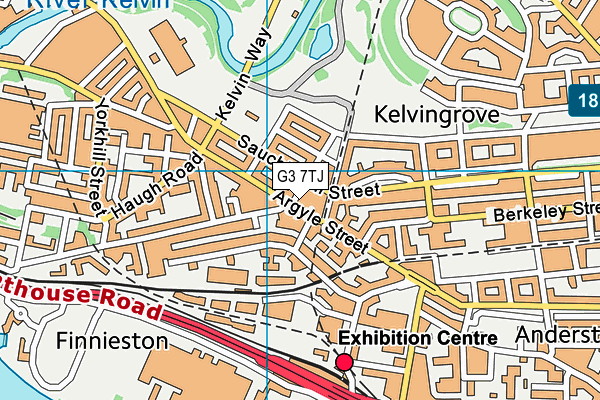 G3 7TJ map - OS VectorMap District (Ordnance Survey)