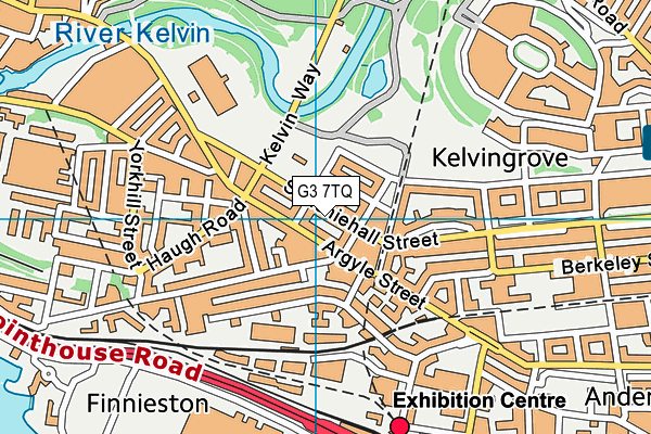 G3 7TQ map - OS VectorMap District (Ordnance Survey)