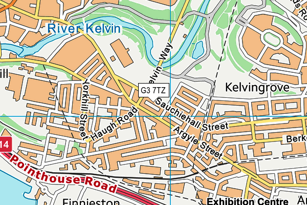 G3 7TZ map - OS VectorMap District (Ordnance Survey)