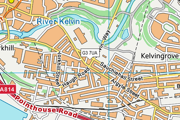 G3 7UA map - OS VectorMap District (Ordnance Survey)