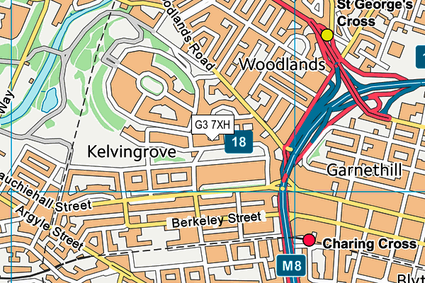 G3 7XH map - OS VectorMap District (Ordnance Survey)