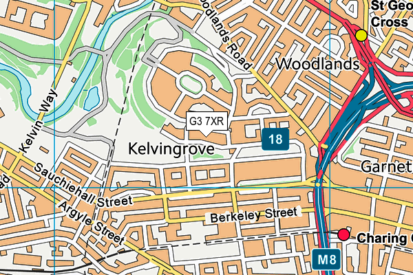 G3 7XR map - OS VectorMap District (Ordnance Survey)