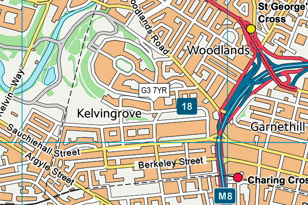 G3 7YR map - OS VectorMap District (Ordnance Survey)