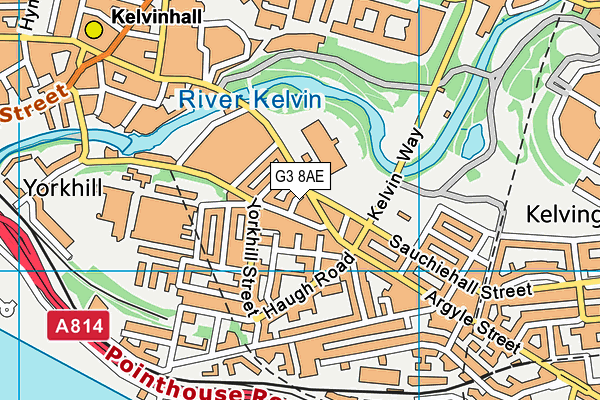 G3 8AE map - OS VectorMap District (Ordnance Survey)