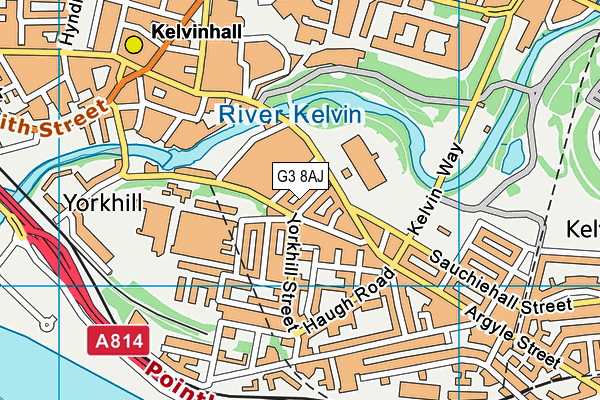 G3 8AJ map - OS VectorMap District (Ordnance Survey)