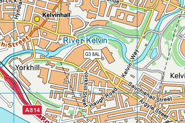 G3 8AL map - OS VectorMap District (Ordnance Survey)