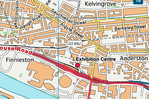 G3 8AU map - OS VectorMap District (Ordnance Survey)