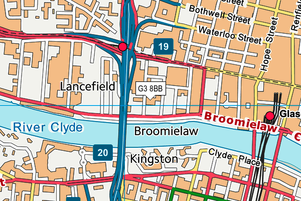 G3 8BB map - OS VectorMap District (Ordnance Survey)