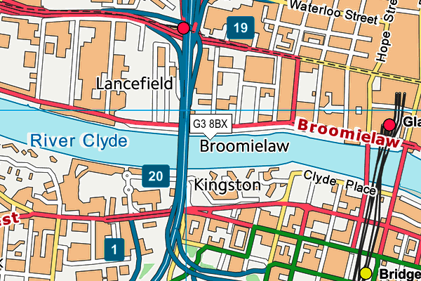 G3 8BX map - OS VectorMap District (Ordnance Survey)