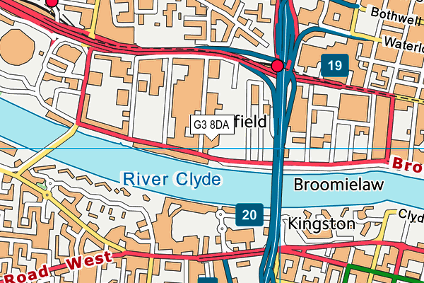 G3 8DA map - OS VectorMap District (Ordnance Survey)