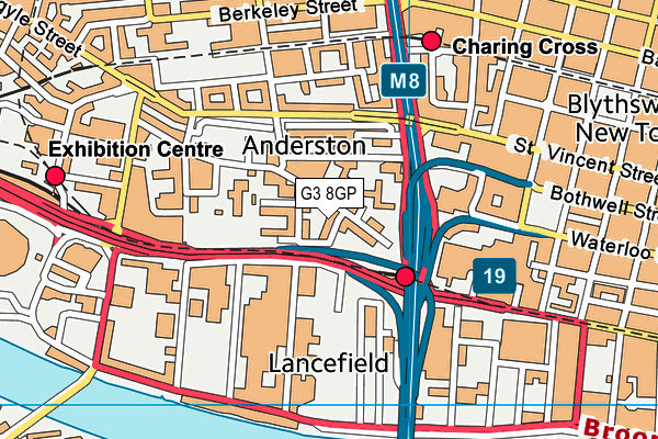 G3 8GP map - OS VectorMap District (Ordnance Survey)