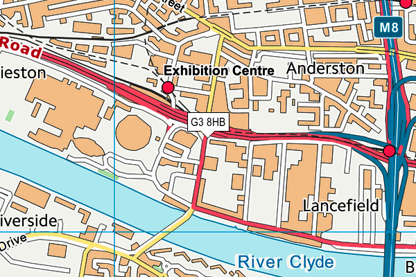 G3 8HB map - OS VectorMap District (Ordnance Survey)