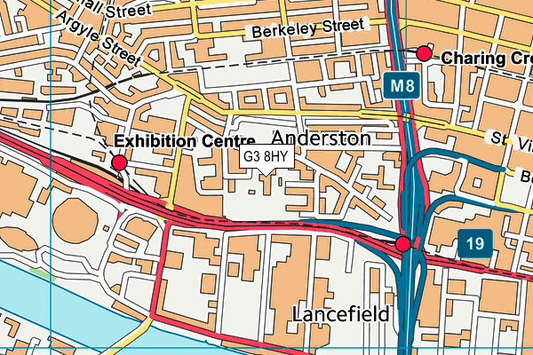 G3 8HY map - OS VectorMap District (Ordnance Survey)