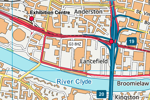 G3 8HZ map - OS VectorMap District (Ordnance Survey)