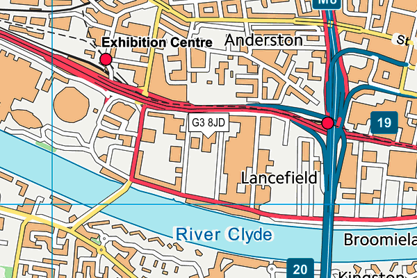 G3 8JD map - OS VectorMap District (Ordnance Survey)