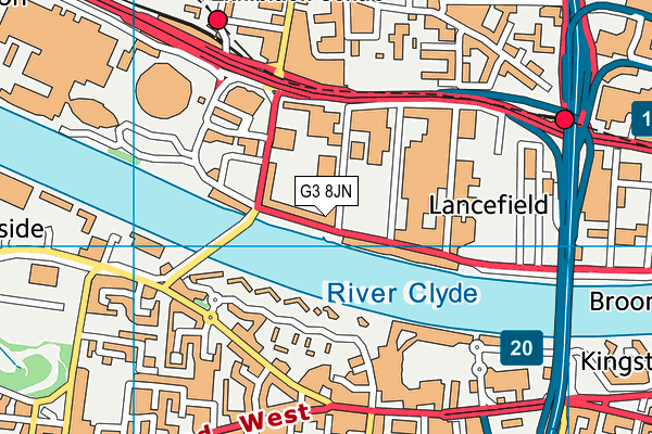 G3 8JN map - OS VectorMap District (Ordnance Survey)