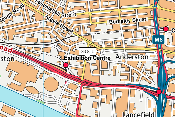 G3 8JU map - OS VectorMap District (Ordnance Survey)