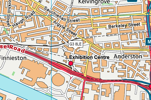 G3 8LE map - OS VectorMap District (Ordnance Survey)