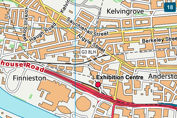 G3 8LH map - OS VectorMap District (Ordnance Survey)