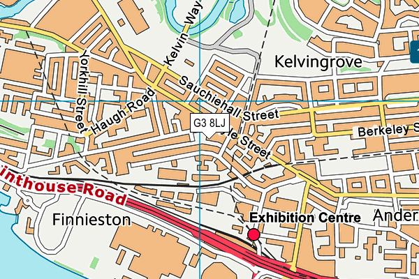 G3 8LJ map - OS VectorMap District (Ordnance Survey)