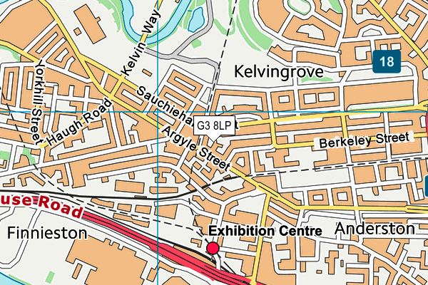 G3 8LP map - OS VectorMap District (Ordnance Survey)