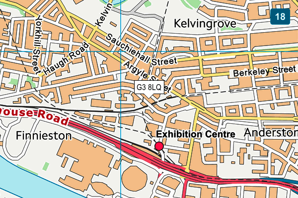 G3 8LQ map - OS VectorMap District (Ordnance Survey)