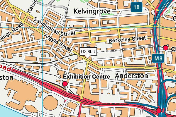 G3 8LU map - OS VectorMap District (Ordnance Survey)