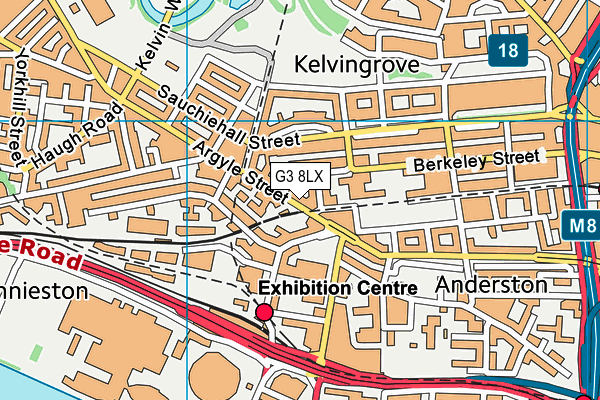 G3 8LX map - OS VectorMap District (Ordnance Survey)