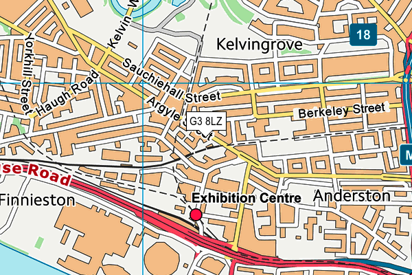 G3 8LZ map - OS VectorMap District (Ordnance Survey)