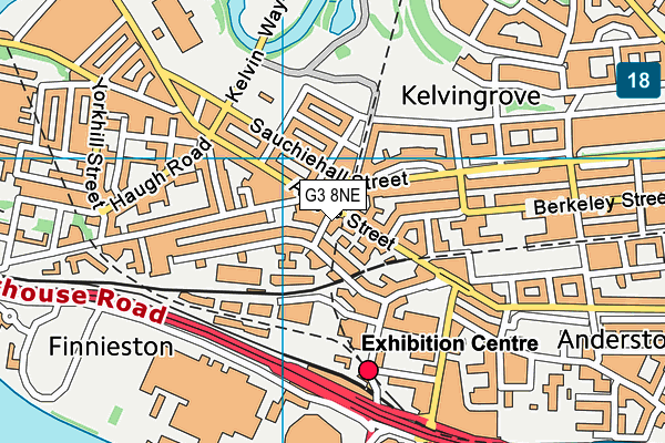 G3 8NE map - OS VectorMap District (Ordnance Survey)