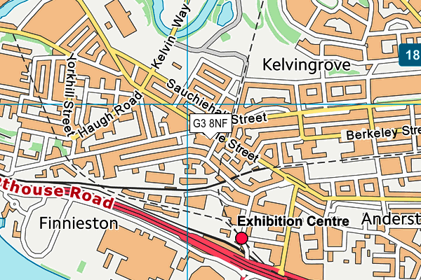 G3 8NF map - OS VectorMap District (Ordnance Survey)