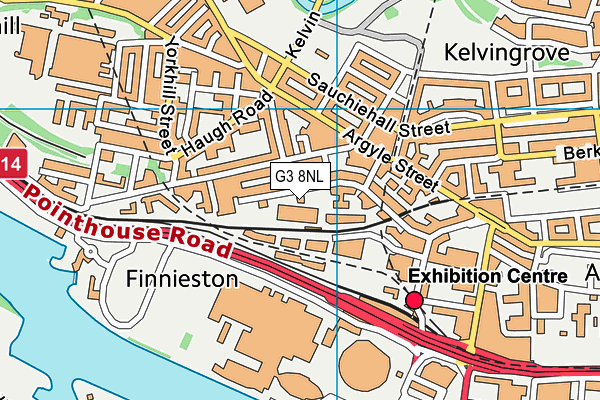 G3 8NL map - OS VectorMap District (Ordnance Survey)